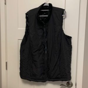 Reversible faux fur vest